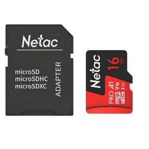 Карта памяти Netac P500 Extreme Pro 16GB Class10 100MB/s (NT02P500PRO-016G-R) + SD adapter