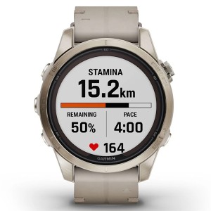 Смарт-часы Garmin Fenix 7S Pro Sapphire Solar Edition Leather Band