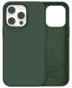 Чехол силиконовый матовый PULOKA для iPhone 15 Pro (Зеленый)