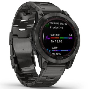 Смарт-часы Garmin Fenix 7 Sapphire Solar Edition Vented Titanium Band