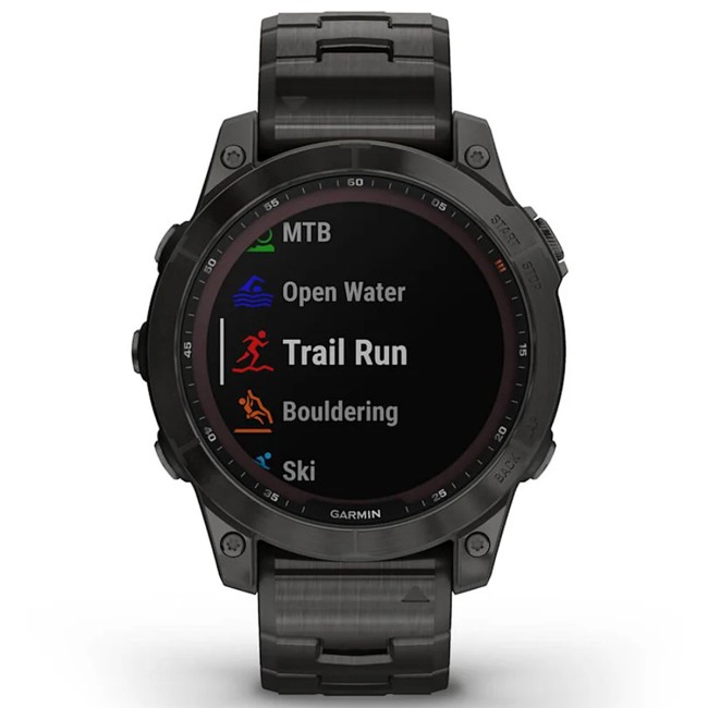 Смарт-часы Garmin Fenix 7 Sapphire Solar Edition Vented Titanium Band