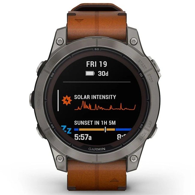 Смарт-часы Garmin Fenix 7 Pro Sapphire Solar Edition Leather Band