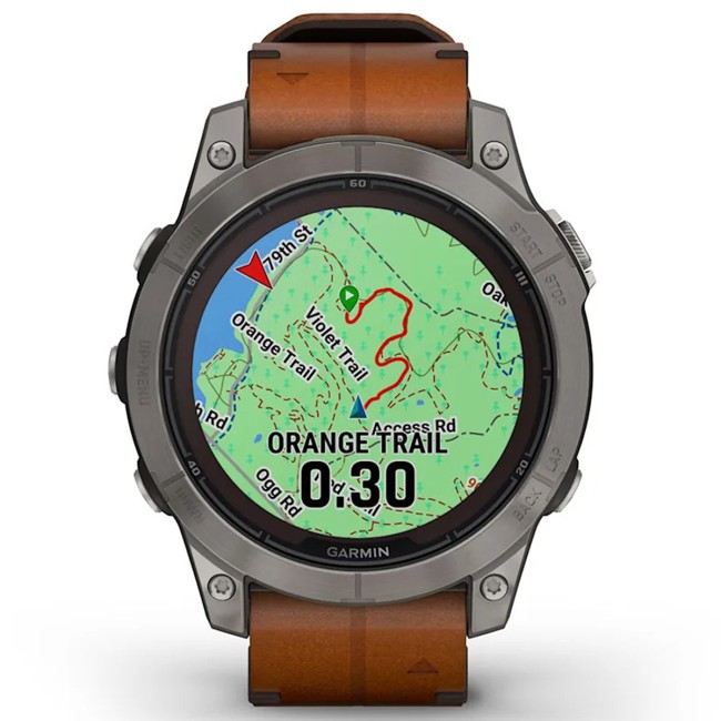 Смарт-часы Garmin Fenix 7 Pro Sapphire Solar Edition Leather Band