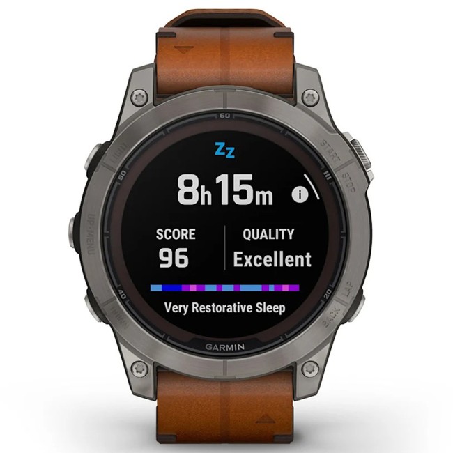 Смарт-часы Garmin Fenix 7 Pro Sapphire Solar Edition Leather Band