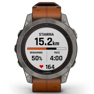 Смарт-часы Garmin Fenix 7 Pro Sapphire Solar Edition Leather Band