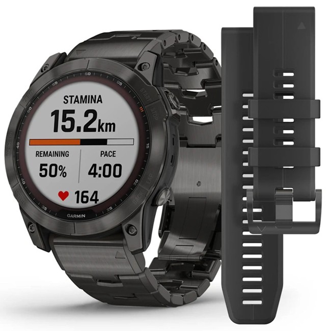 Смарт-часы Garmin Fenix 7X Sapphire Solar Edition Vented Titanium Band