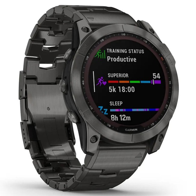 Смарт-часы Garmin Fenix 7X Sapphire Solar Edition Vented Titanium Band