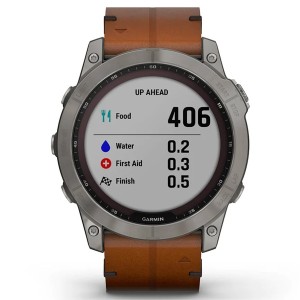 Смарт-часы Garmin Fenix 7X Sapphire Solar Edition Leather Band