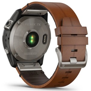 Смарт-часы Garmin Fenix 7X Sapphire Solar Edition Leather Band