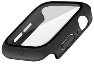 Чехол Uniq Nautic +9H glass влагозащищённый IP68 для Apple Watch 45мм, черный (45MM-NAUBLK)