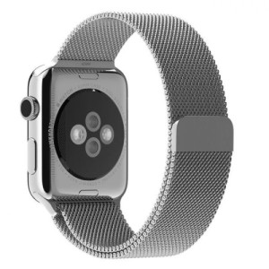 Ремешок для Apple Watch 38/40/41mm Milanese Loop Серебристый