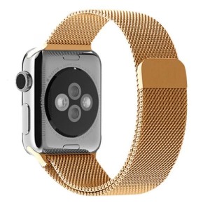 Ремешок для Apple Watch 38/40/41mm Milanese Loop Золотой