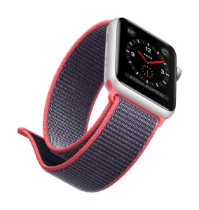 Ремешок для Apple Watch 38/40/41mm Nylon Loop Черно-Красный