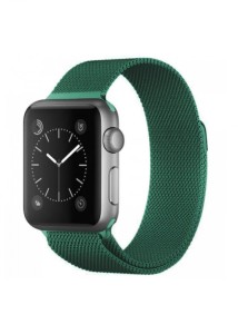 Ремешок для Apple Watch 38/40/41mm Milanese Loop Темно-Зеленый