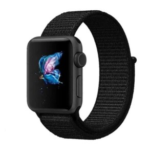 Ремешок для Apple Watch 42/44/45/49mm Nylon Loop Black