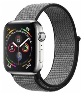 Ремешок из нейлона DF для Apple Watch 38/40/41mm Серый