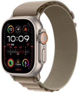 Часы Apple Watch Ultra 2 GPS + Cellular 49mm Titanium Case/With Olive Alpine Loop S (MREX3)