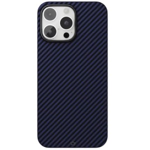 Накладка кевлар VLP Kevlar Case with MagSafe для Apple iPhone 16 Pro Dark Blue (Темно-синий)