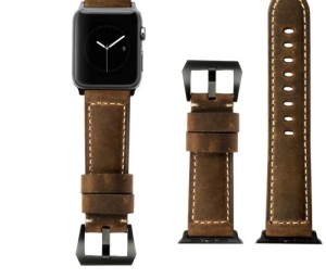 Ремешок из экокожи магнитный для Apple Watch 38/40/41mm Коричневый