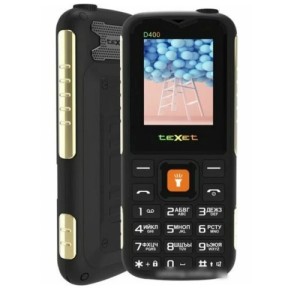 Телефон Texet TM-D400 Dual Sim Black (Черный)