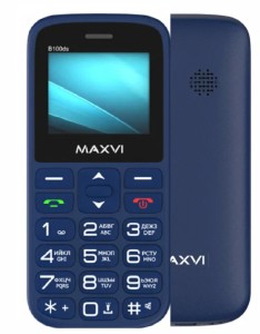 Телефон MAXVI B100 Blue (Синий)