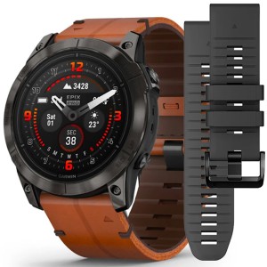 Смарт-часы Garmin Epix Pro (Gen 2) Sapphire Edition 51 mm Leather Band