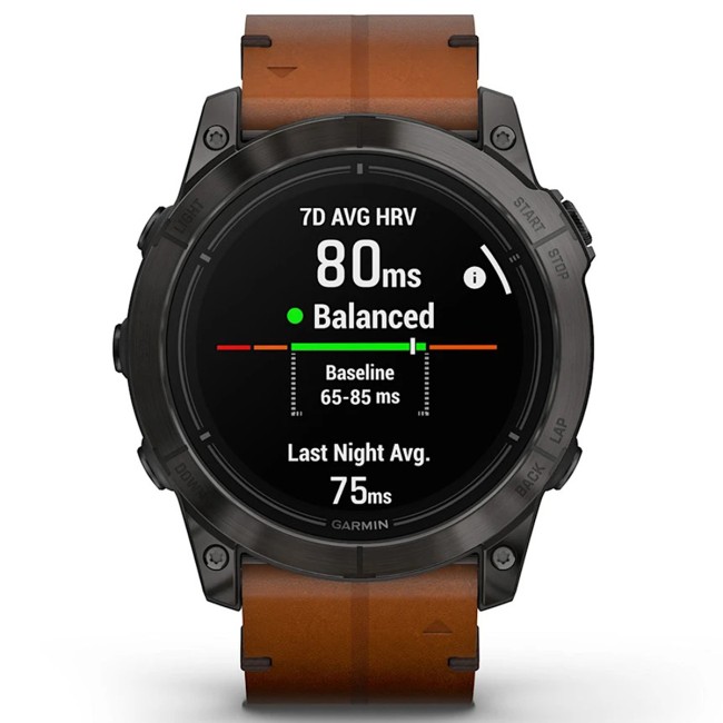 Смарт-часы Garmin Epix Pro (Gen 2) Sapphire Edition 51 mm Leather Band