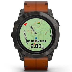 Смарт-часы Garmin Epix Pro (Gen 2) Sapphire Edition 51 mm Leather Band