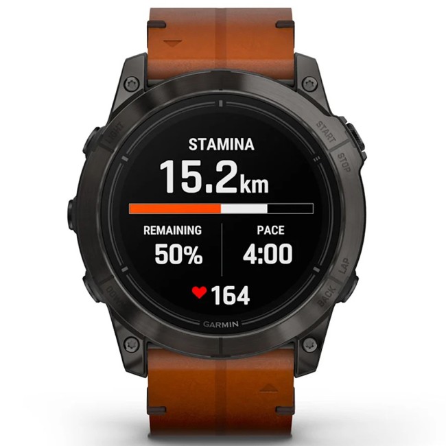 Смарт-часы Garmin Epix Pro (Gen 2) Sapphire Edition 51 mm Leather Band