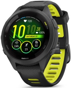 Умные часы Garmin Forerunner 265S, 42 мм, черный/ярко-, Yellow, желтый