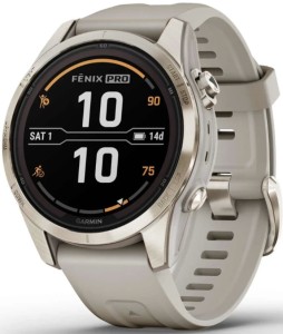 Умные часы Garmin Fenix 7S Pro Sapphire Solar, Gold, золотой