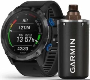 Умные часы Garmin DESCENT MK2i + датчик Descent T1, Black, черный