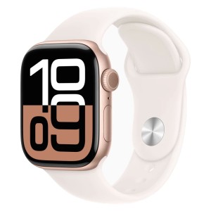 Apple Watch Series 10 GPS 42mm Rose Gold Aluminium Case with Light Blush Sport Band «Сияющая звезда»