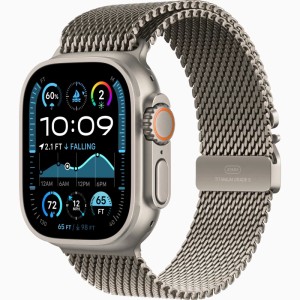 Apple Watch Ultra 2 GPS + Cellular 49mm Natural Titanium Case with Titanium Milanese Loop