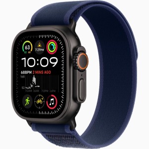 Apple Watch Ultra 2 GPS + Cellular 49mm Black Titanium Case with Blue Trail Loop