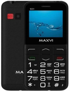 Телефон MAXVI B231 Black (Черный)