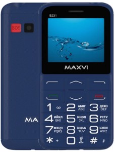 Телефон MAXVI B231 Blue (Синий)