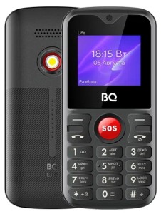 Телефон BQ 1853 Life Black-Red (Черный-Красный)