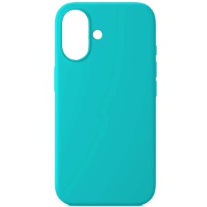 Накладка силикон Silicone Case для iPhone 16 Светло-Бирюзовый