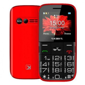 Телефон Texet TM-B227 Dual Sim Red (Красный)