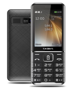 Телефон Texet TM-D421 Dual Sim Black (Черный)