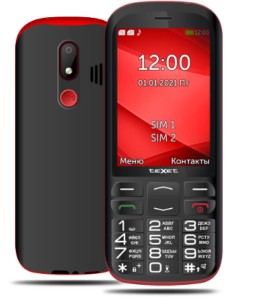 Телефон Texet TM-B409 Dual Sim Black-Red (Черный-Красный)