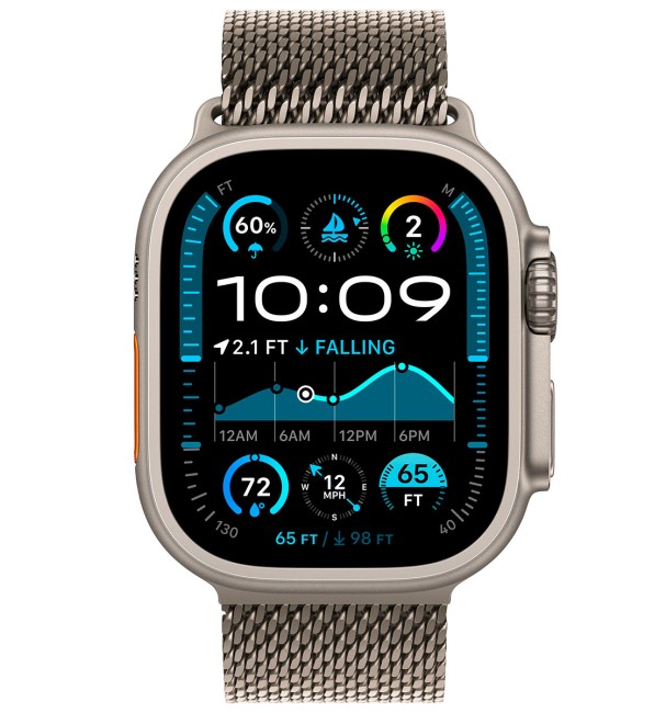 Смарт-часы Apple Watch Ultra 2 (2024) 49mm Natural Titanium Case GPS + Cellular with Titanium Milanese Loop