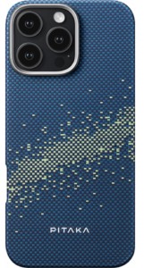 Чехол PITAKA Tactile Woven case для iPhone 16 Pro Max, Milky way galaxy (KI1602PMYG)