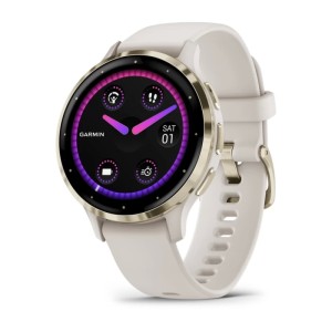 Умные часы Garmin Venu 3S золотой/слоновая кость (010-02785-04)