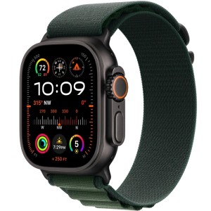 Смарт-часы Apple Watch Ultra 2 49mm Black Titanium Case with Dark Green Alpine Loop L