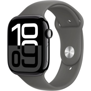 Смарт-часы Apple Watch Series 10 42mm Jet Black Aluminum Case with Stone Gray Sport Band S/M