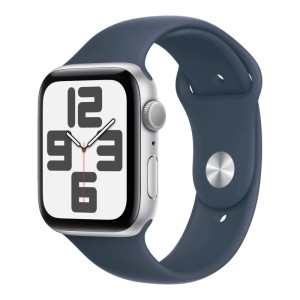 Смарт-часы Apple Watch SE (2023) 40mm Silver Aluminium Case with Storm Blue Sport Band M/L (MRE23)