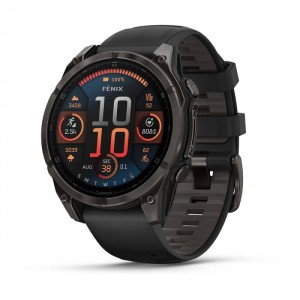 Часы Garmin Fenix 8 47mm Amoled Sapphire Titanium Carbon Gray (010-02904-21)