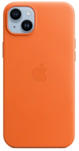 Кожаный чехол MagSafe для iPhone 14 Plus - Orange (MPPF3ZM/A)